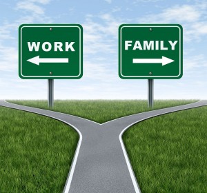 work Vs. family signs - small