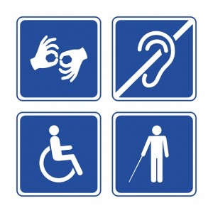Disability signs small