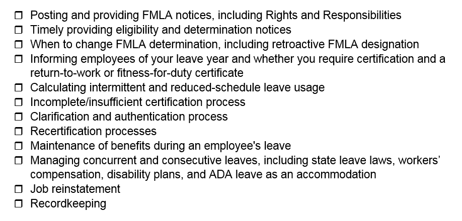 Fmla Essential Function List Example Fmla Checklist For Employer Compliance – DYMFBR