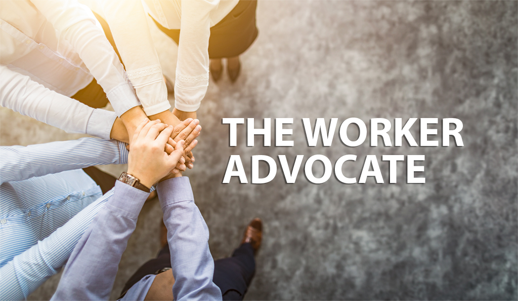 Worker Advocate team hands