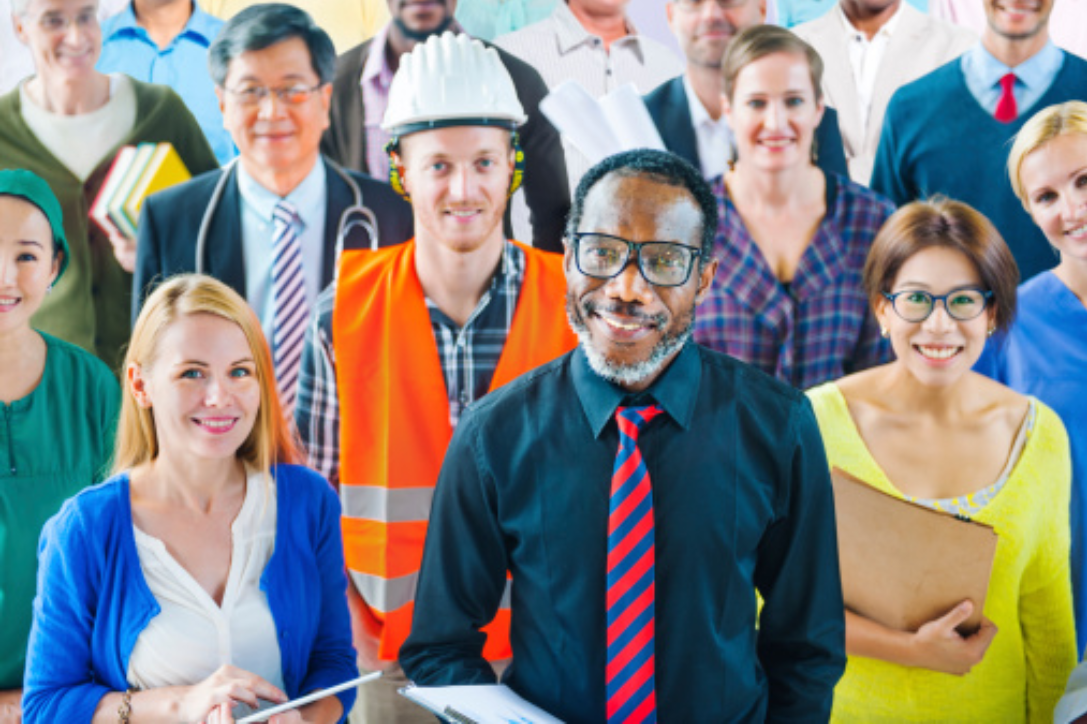 Group of workers absence managers