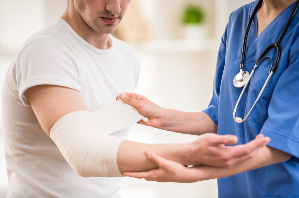 Man With Elbow Injury