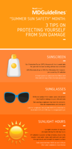 summer sun safety infographic MDGuidelines