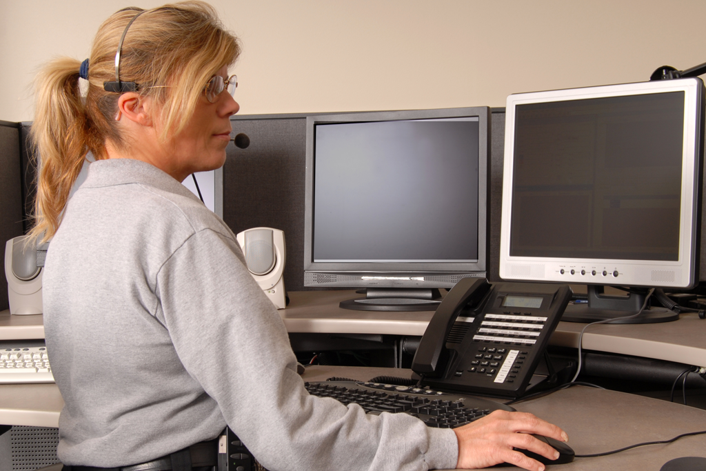woman emergency dispatcher