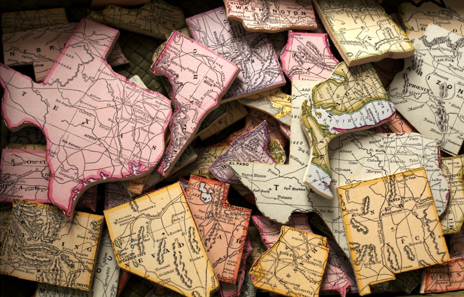 U.S. States Puzzle Pieces
