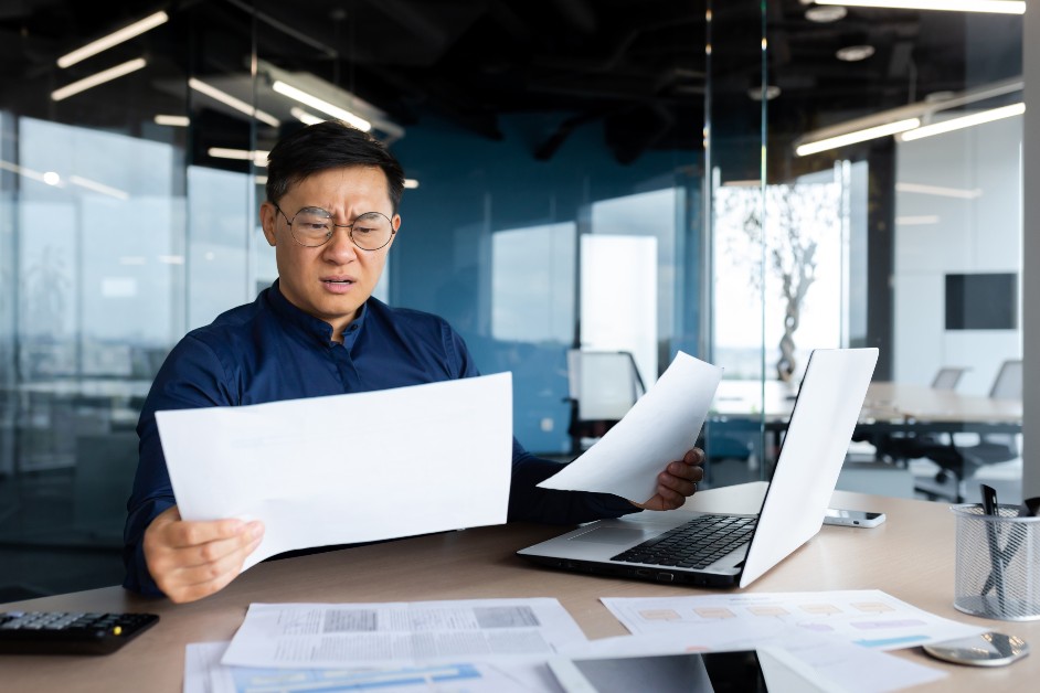Manager confused looking at a lot of forms